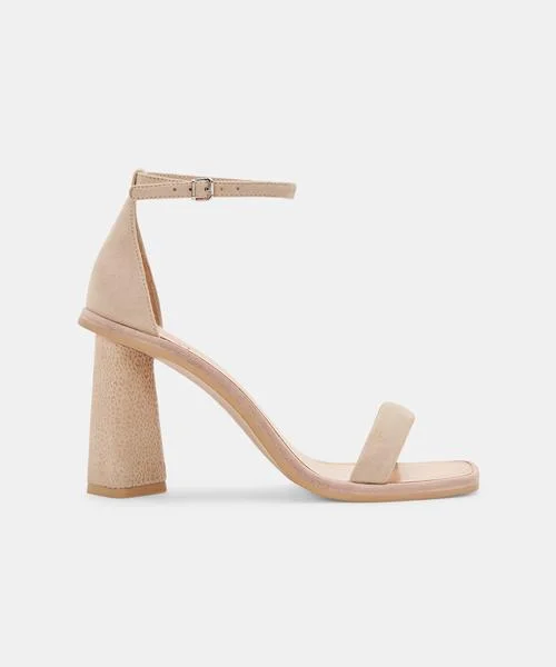 Affordable Suede Ankle Pumps for All-Day Wear--Dune suede Fayla heel