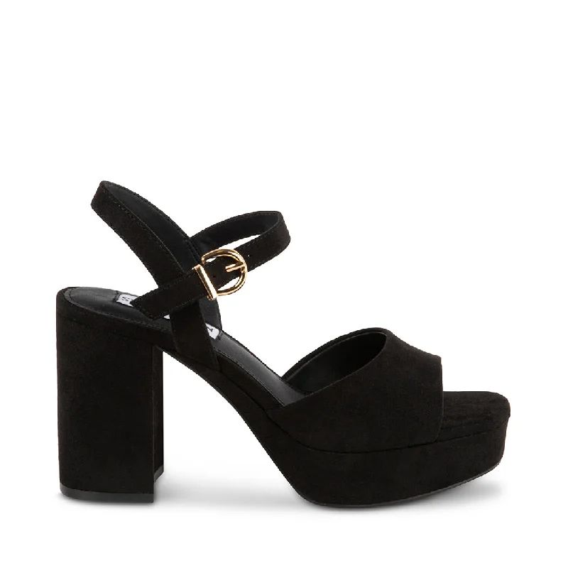 Versatile Heeled Sandals for Any Occasion---EARTHY BLACK