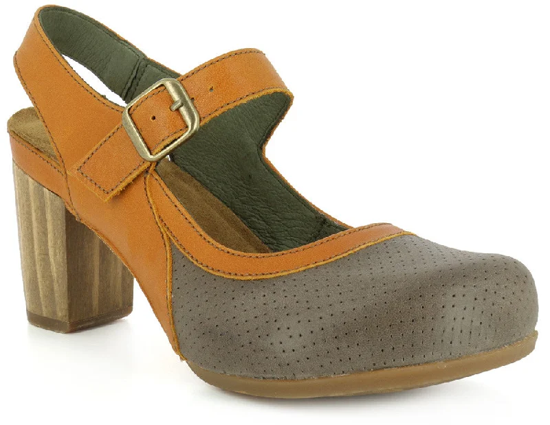 Versatile Heeled Sandals for Any Occasion---EL Naturalista Women's N5021 Ibon Kuna Closed-Toe Heeled Shoes