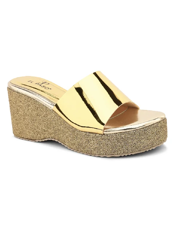 Radiant Gold Lift For Women---Fashionable Kitten Heels for Date Night