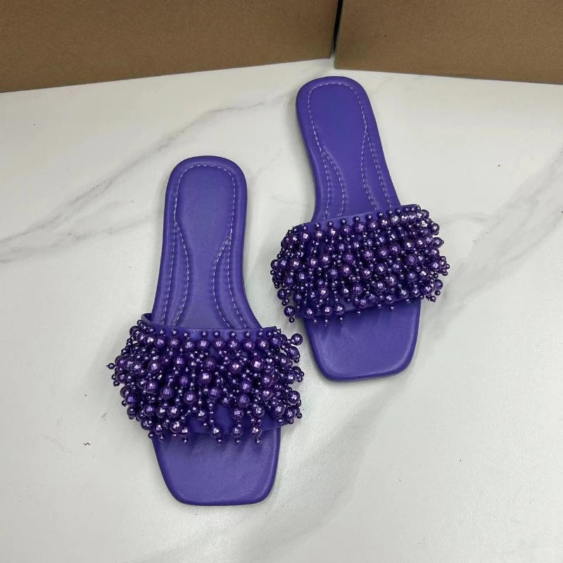 Versatile Heeled Sandals for Any Occasion---Elegant Woman Shoes Flat Heels Outdoor Street Ladies Slippers