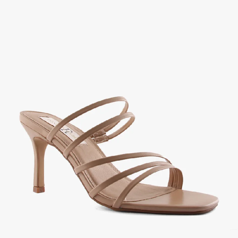 Versatile Heeled Sandals for Any Occasion---ELENI NUDE