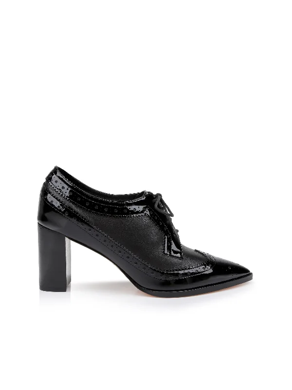 Elodie Leather Oxford Pump---Comfortable Leather Pumps for Office and Everyday Wear