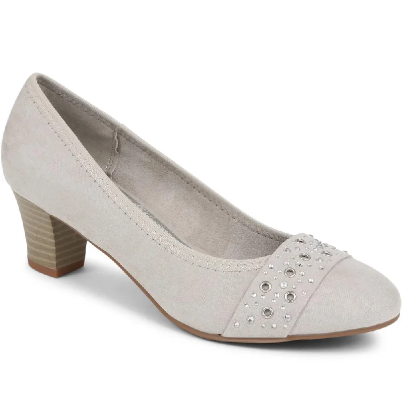 Embellished Court Shoe - PLAN38005 / 324 154---Chic Embellished Pumps for a Glamorous Look