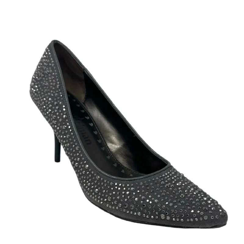 Orrin Embellished Fabric Pumps By Libby Edelman In Silver, Size: 7.5---Chic Embellished Pumps for a Glamorous Look