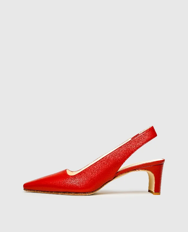 Versatile Heeled Sandals for Any Occasion---Emily SB - Red