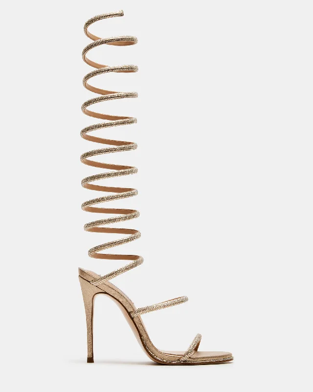 Versatile Heeled Sandals for Any Occasion---EUPHORIC CHAMPAGNE