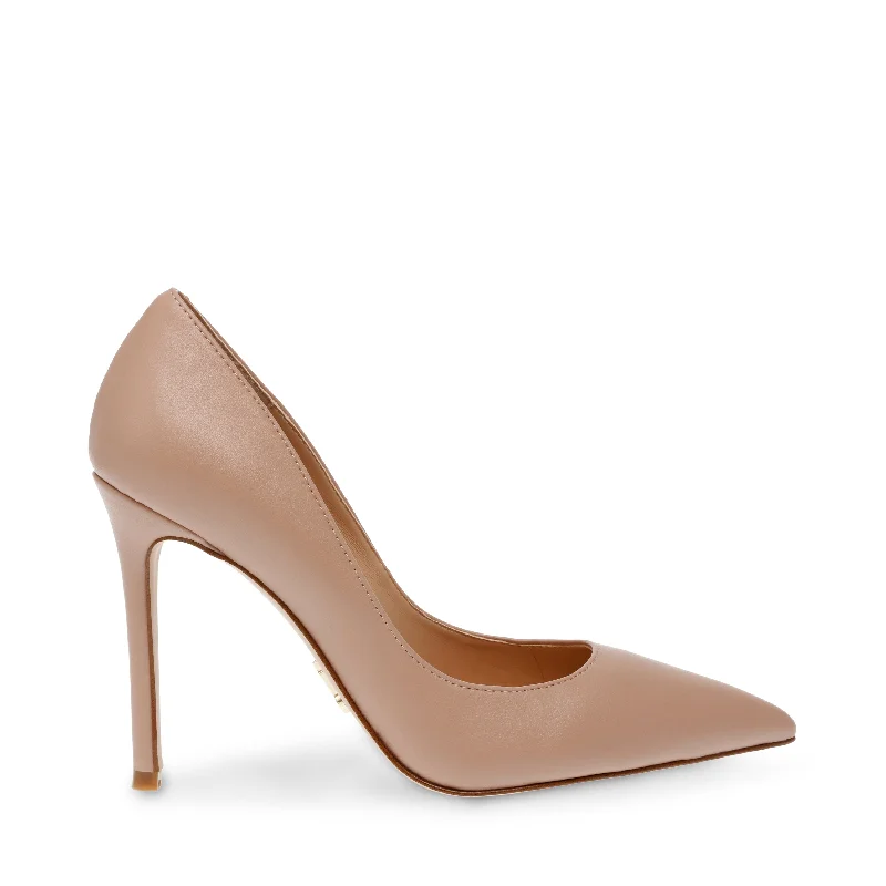 Evelyn-E Pump BLUSH LEATHER---Comfortable Leather Pumps for Office and Everyday Wear