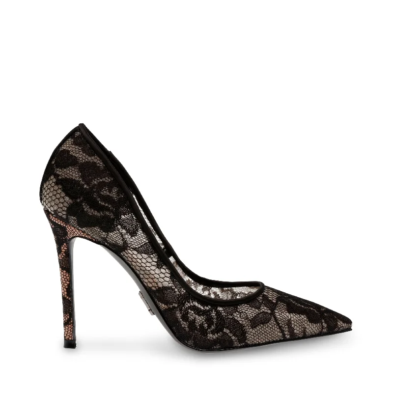 Stylish Lace Pumps for a Chic Look--Evelyn-L Pump BLK LACE