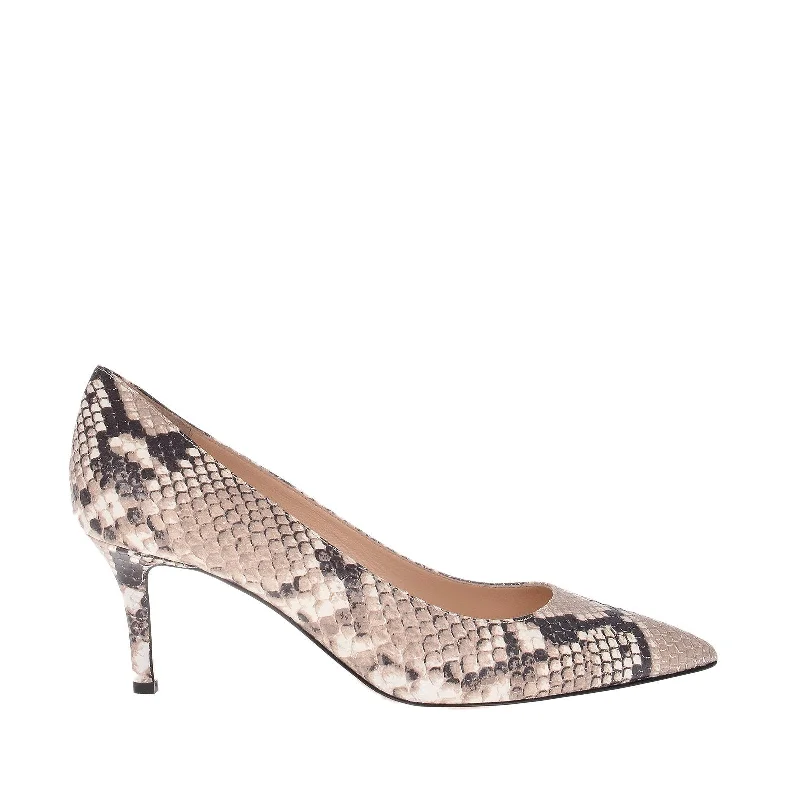 Milly Python Snake Pumps---Fashionable Kitten Heels for Date Night