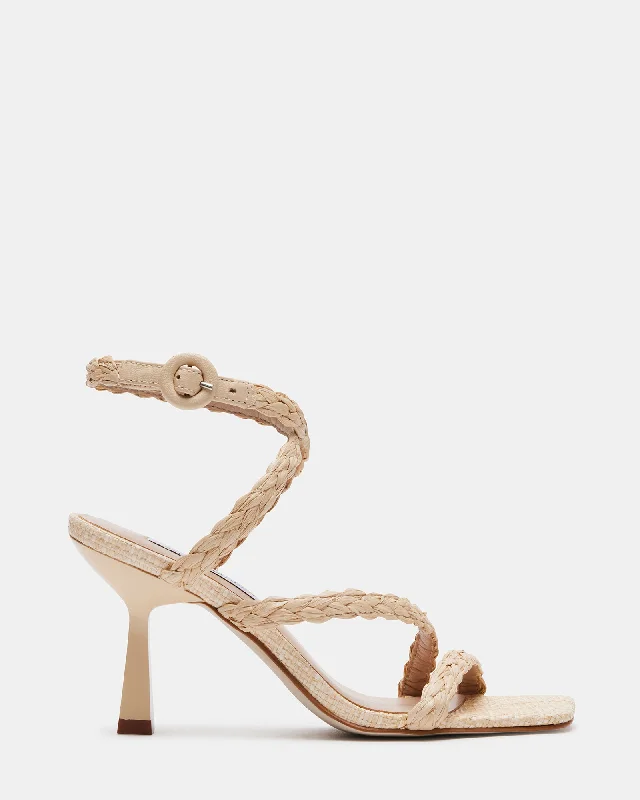 Versatile Heeled Sandals for Any Occasion---FAE RAFFIA