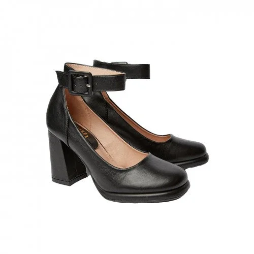 Trendy Chunky Heel Pumps for Casual Wear--Faith Womens/Ladies Celine High Block Heel Court Shoes