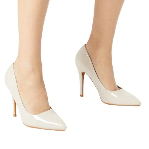 Stiletto Heel Pumps with Perfect Fit--Faith Womens/Ladies Cheyenne High Stiletto Heel Court Shoes-Fashionable & Classic