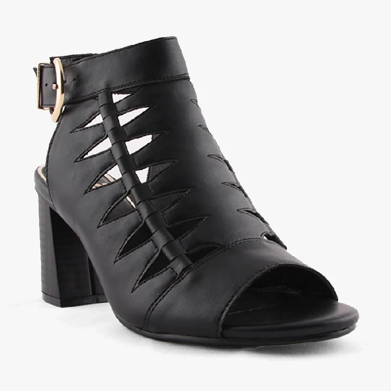 Versatile Heeled Sandals for Any Occasion---FASHION BLACK