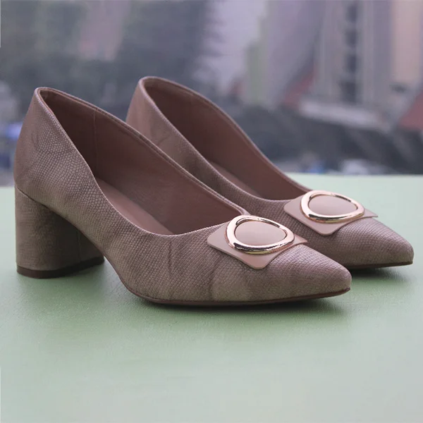 Versatile Dress Heels for Formal and Casual Wear---Fawn Heel Pumps for women