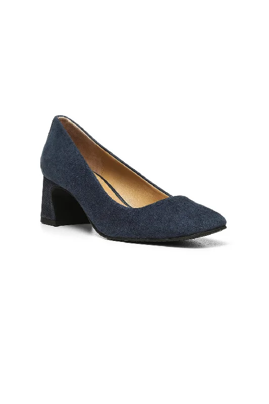 Versatile Heeled Sandals for Any Occasion---Fay Pumps - Navy