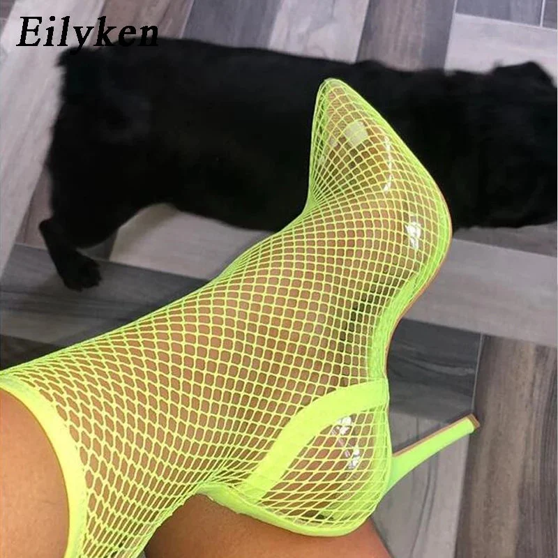 Stiletto Heel Pumps with Perfect Fit--Fishnet heel shoes-Fashionable & Classic