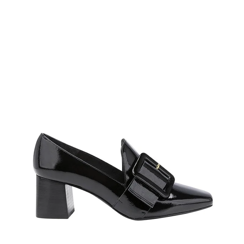 Sleek and Shiny Patent Pump Heels for a Polished Look--Lily Patent Leather Black Shoes