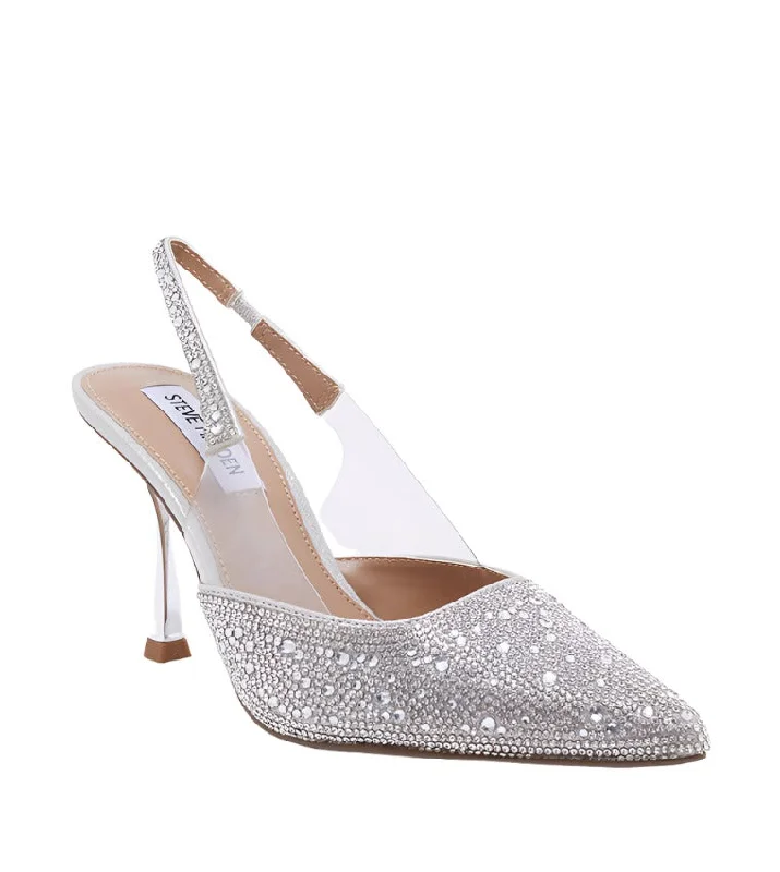 FLING R SILVER---Fashionable Kitten Heels for Date Night