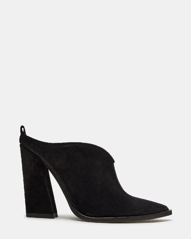 Affordable Suede Ankle Pumps for All-Day Wear--FLINT BLACK SUEDE