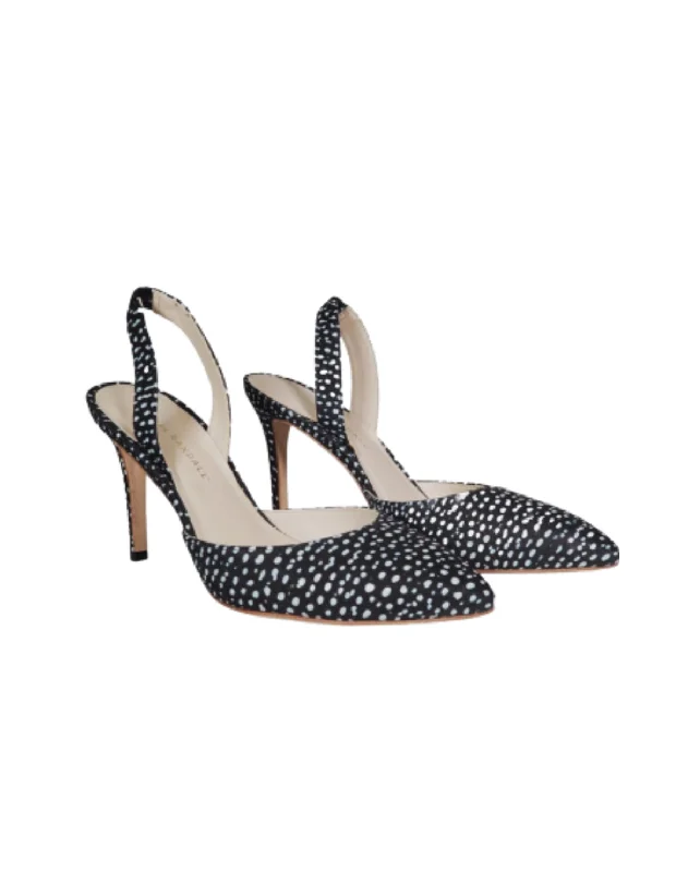 Stiletto Heel Pumps with Perfect Fit--"Flore" Slingback Pumps-Fashionable & Classic