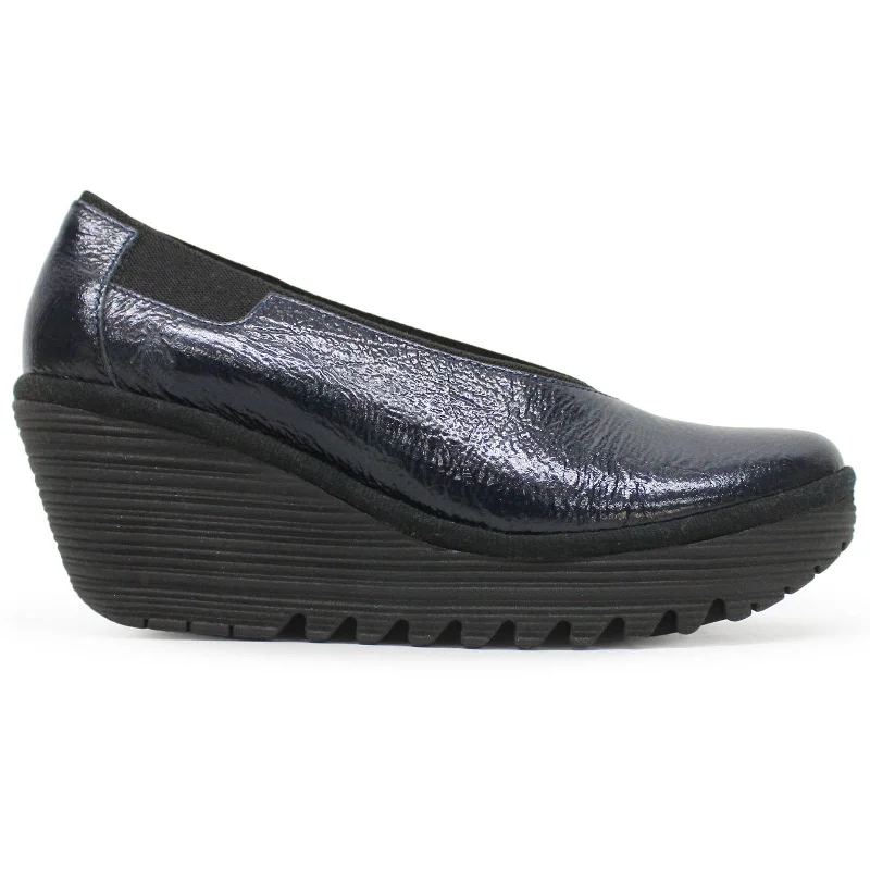 YOZA438FLY Rock Leather Women's Platform Shoes---Comfortable Leather Pumps for Office and Everyday Wear