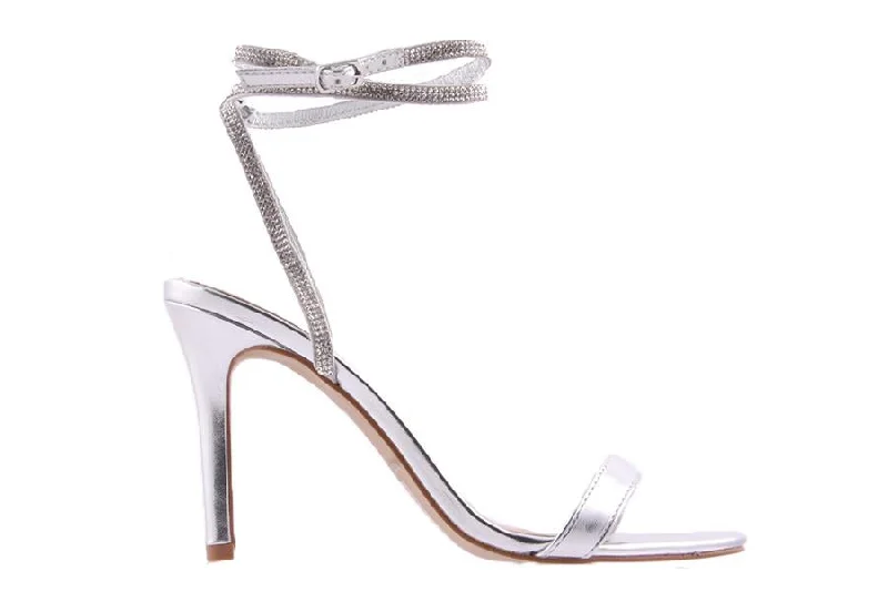 Versatile Heeled Sandals for Any Occasion---FOLLIE SILVER