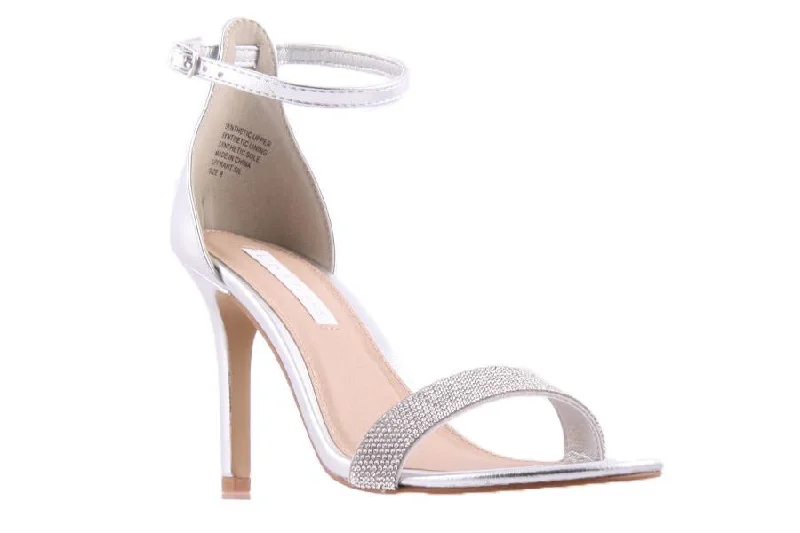 Versatile Heeled Sandals for Any Occasion---FRANT SILVER METALIC