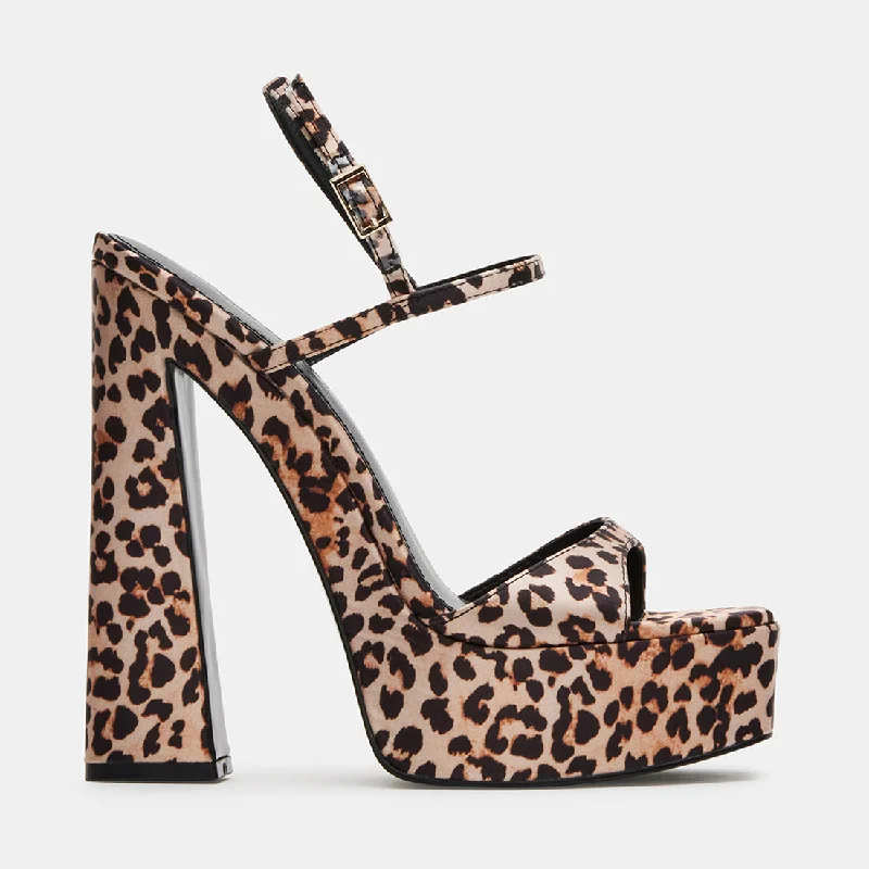 GEMINI LEOPARD SATINAffordable Satin Heels with a Luxe Touch