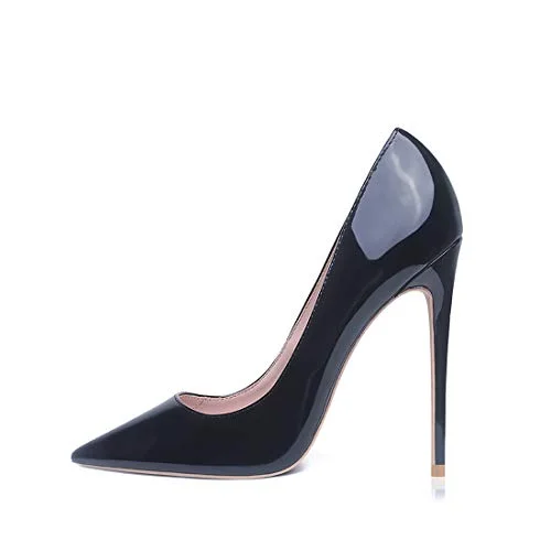 Stiletto Heel Pumps with Perfect Fit--GENSHUO Women Fashion Pointed Toe High Heel Pumps Sexy Slip On Stiletto Party Shoes-Fashionable & Classic