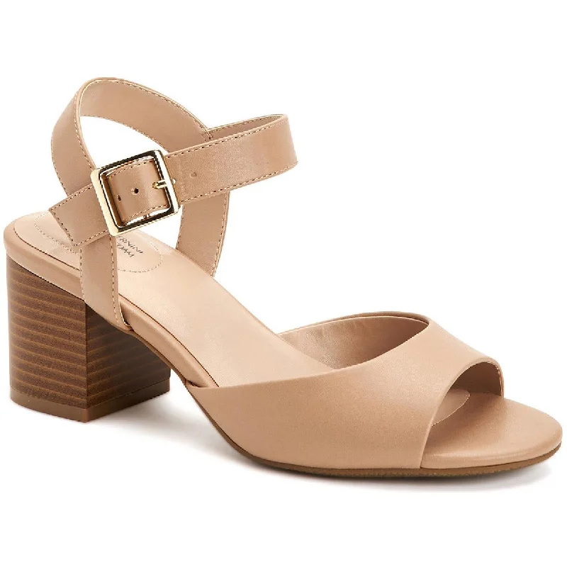 Stylish Ankle Strap Heels for Women--Giani Bernini Womens Townsonn Memory Foam Ankle Strap Block Heels