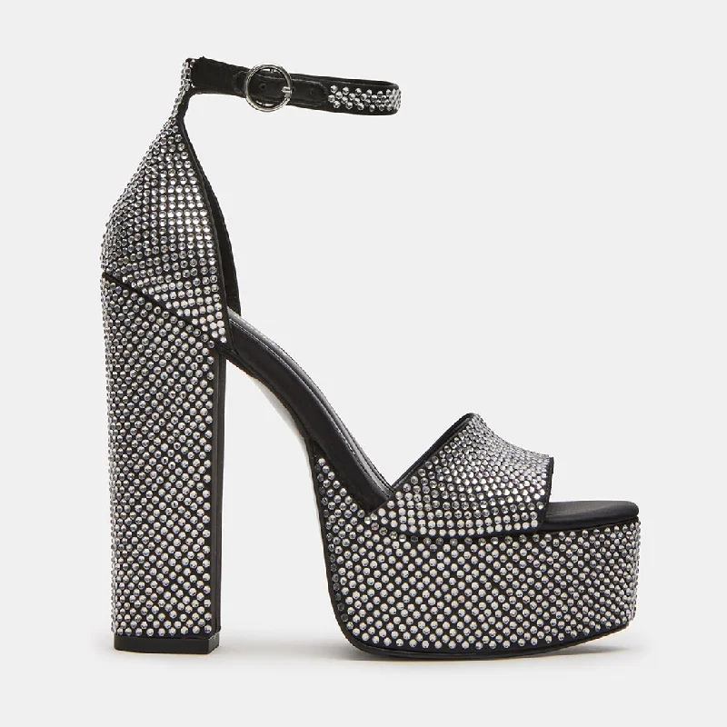 Versatile Heeled Sandals for Any Occasion---GLAM SILVER MULTI