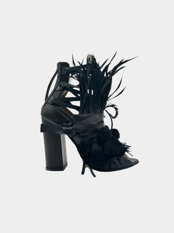 Plumage Heels---Fashionable Kitten Heels for Date Night