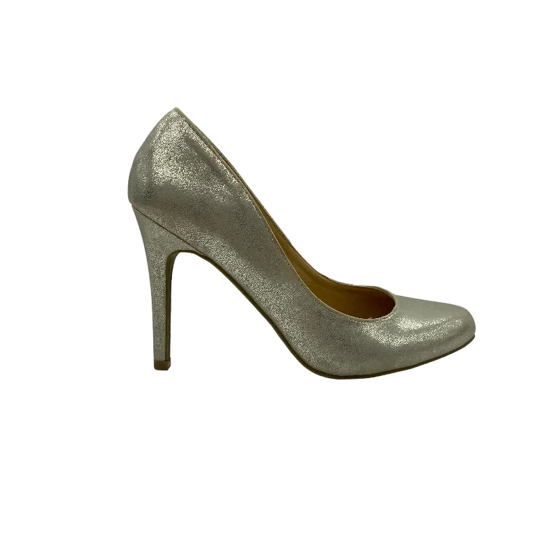 Stiletto Heel Pumps with Perfect Fit--GOLD SHOES HEELS STILETTO by LC LAUREN CONRAD Size:6.5-Fashionable & Classic