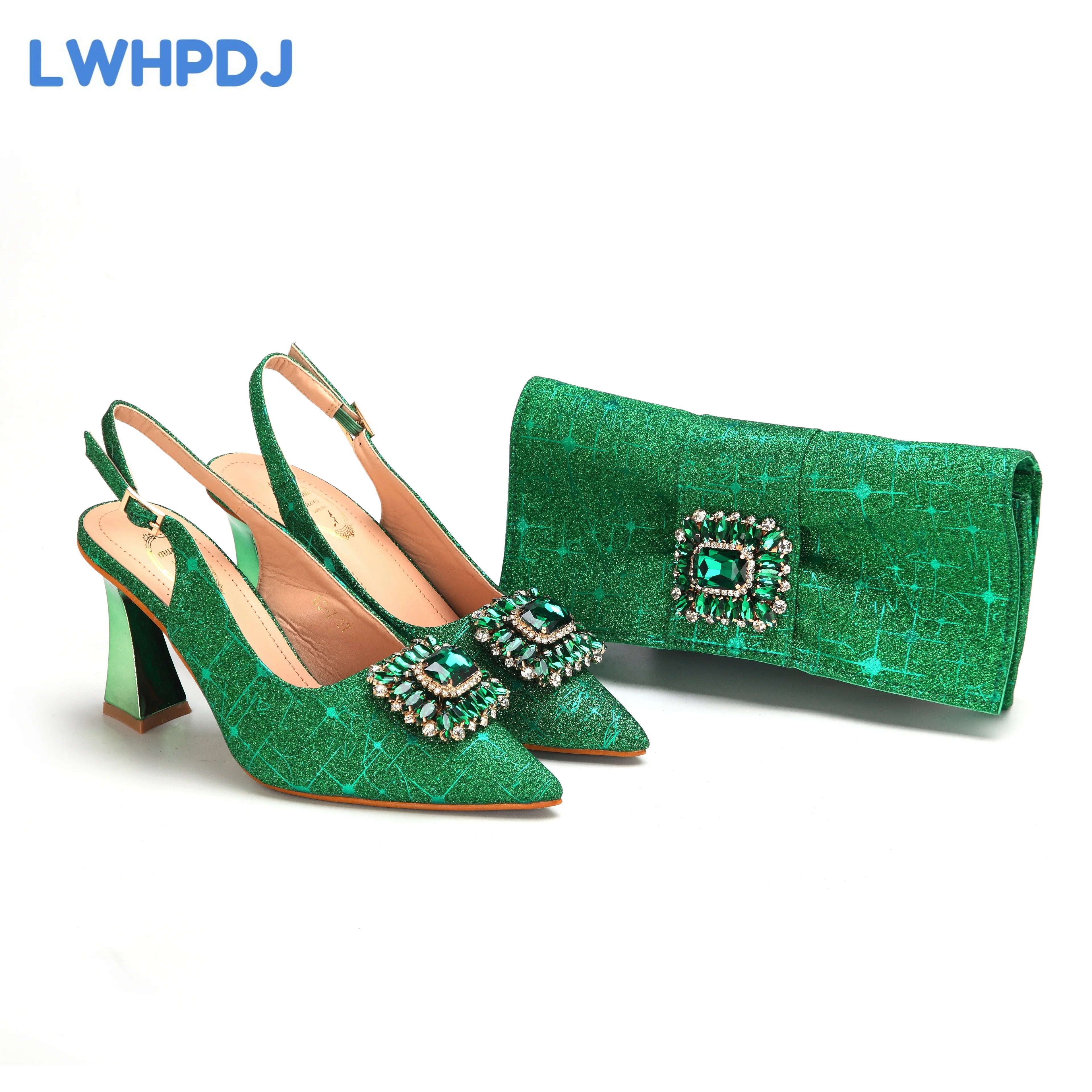 Pointed Toe Ladies Shoes Matching Bag Set For Women Wedding Party