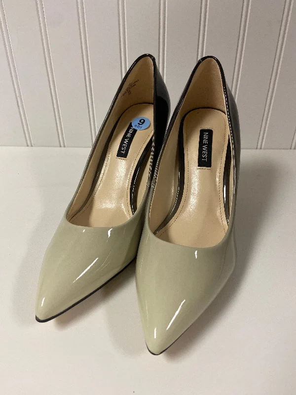 Stiletto Heel Pumps with Perfect Fit--Green Shoes Heels Stiletto Nine West, Size 6-Fashionable & Classic