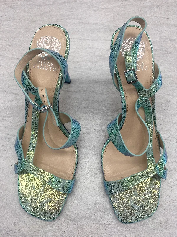 Stiletto Heel Pumps with Perfect Fit--Green Shoes Heels Stiletto Vince Camuto, Size 11-Fashionable & Classic