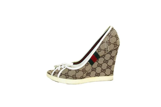 Stiletto Heel Pumps with Perfect Fit--Gucci Gomma Wedge Heels-Fashionable & Classic