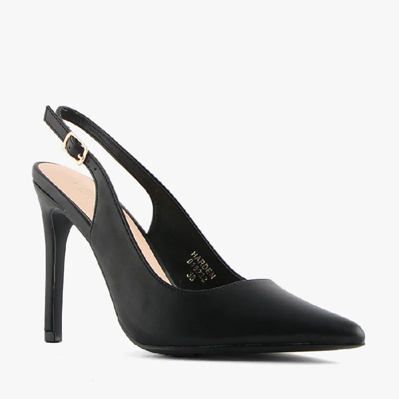 Versatile Heeled Sandals for Any Occasion---HARDEN BLACK