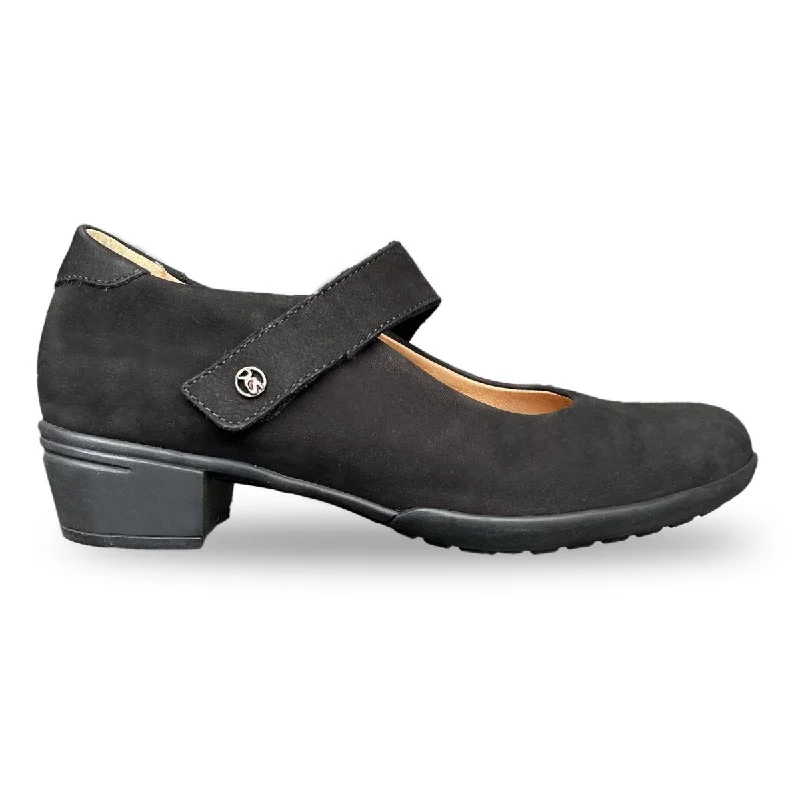 Versatile Heeled Sandals for Any Occasion---HARTJES Women's 15262 1 Black Nubuck