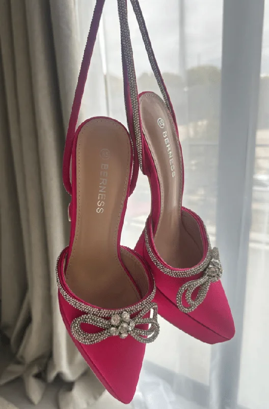 Stylish Platform Heels for Extra Height--Have My Heart Platform Heels - Pink