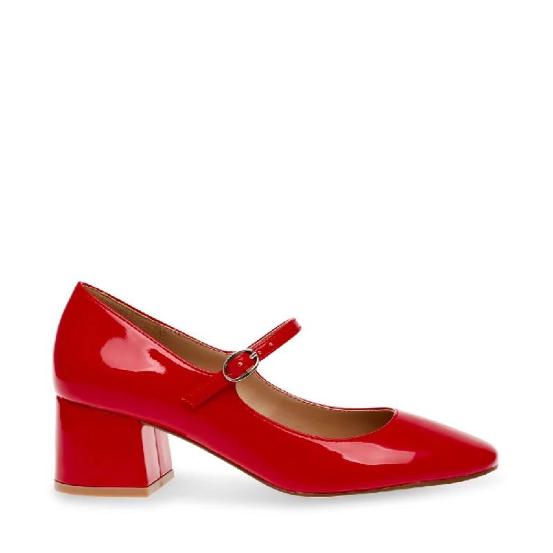 Versatile Heeled Sandals for Any Occasion---HAWKE RED PATENT