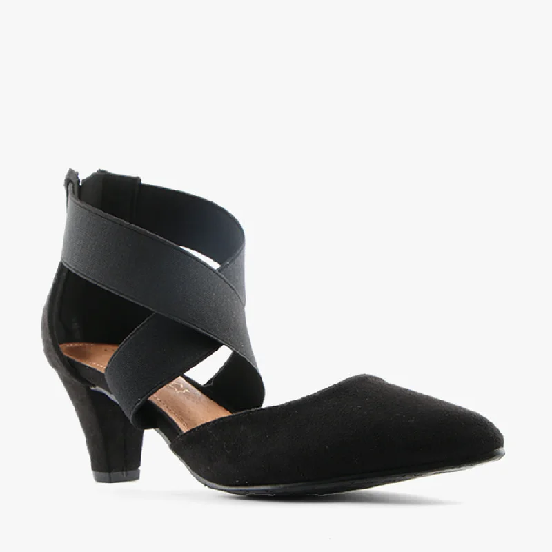 Versatile Heeled Sandals for Any Occasion---HELLA BLACK