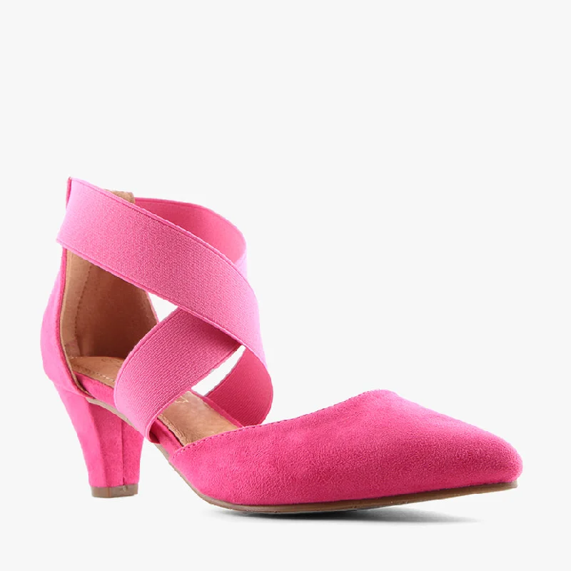 Versatile Heeled Sandals for Any Occasion---HELLA FUSCHIA