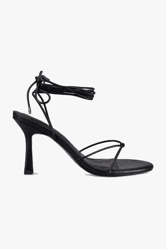 Stylish Ankle Strap Heels for Women--Honey Black Ankle Strap Heel