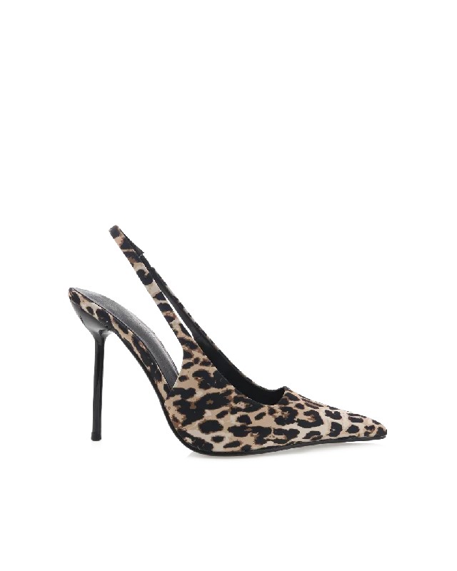 IGOR - LEOPARD SATINAffordable Satin Heels with a Luxe Touch