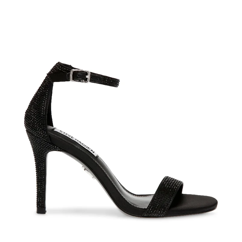 ILLUMINE-R BLACK SATINAffordable Satin Heels with a Luxe Touch