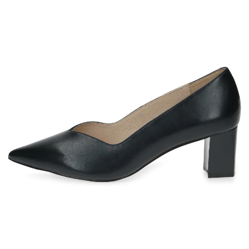 Trendy Chunky Heel Pumps for Casual Wear--Impress Me Block Heel Navy Pumps