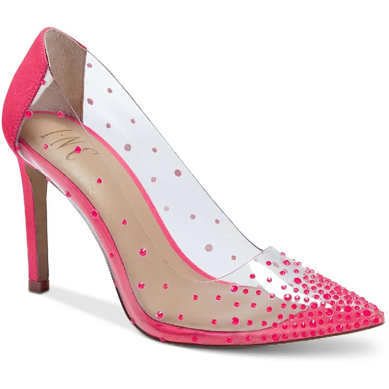 INC Womens Katey Vinyl Pumps---Transparent Vinyl Pumps for Bold Fashion Statements