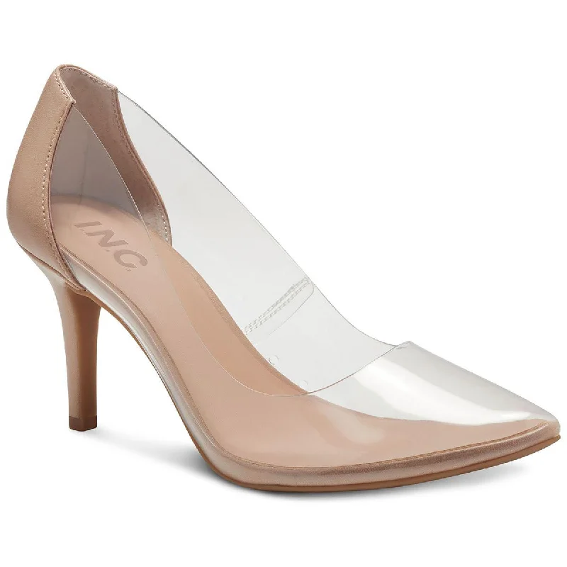 INC Womens Zitah 23 Vinyl Pumps---Transparent Vinyl Pumps for Bold Fashion Statements